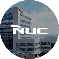 엔유씨전자 로고